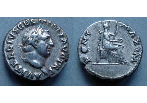 Vitellius - denarius MAX PONTIF! (D20109)