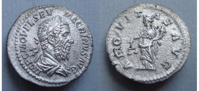 Macrinus - denarius AEQUITAS!  (D20114)