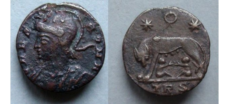 Constantinopolis - Remus en Romulus en Wolvin krans TRIER! (D20126)