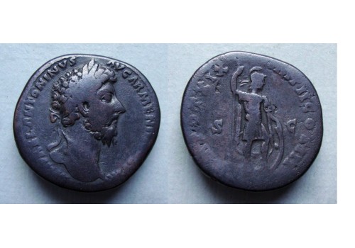 Marcus Aurelius- sestertius MARS (D20139)