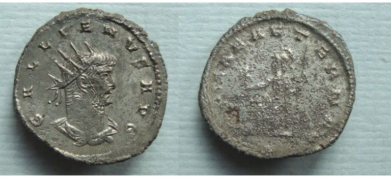 Gallienus - ROMAE AETERNAE silvered!  (D20153)