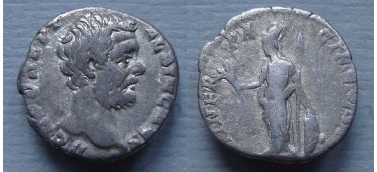 Clodius Albinus - Minerva Good Silver! (D2027)