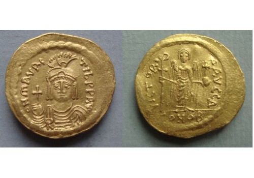 Maurice Tiberius  -  Gouden solidus (D2031)