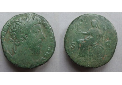 Marcus Aurelius- sestertius ROMA (D2034)