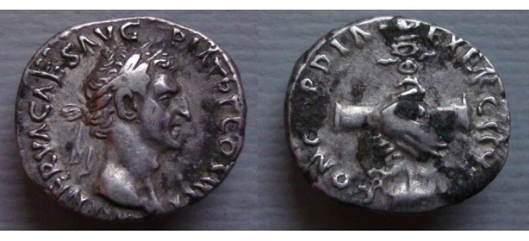 Nerva - clasped hands with aquila (D2055)