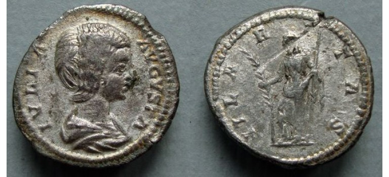 Julia Domna - HILARITAS denarius schaars  (D2066)