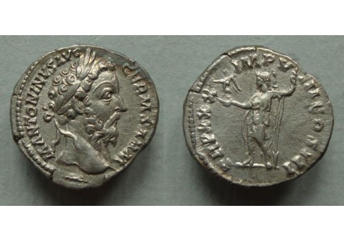 Marcus Aurelius - ROMA denarius, kwaliteitsmunt!  (D2086)
