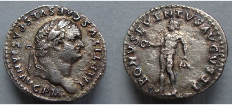 Titus - denarius BONUS EVENTUS rare (D2099)