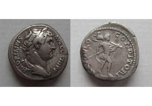 Hadrianus - ROMULUS stichter van Rome denarius (D2114) Hadrianus - ROMULUS stichter van Rome denarius (D2114)