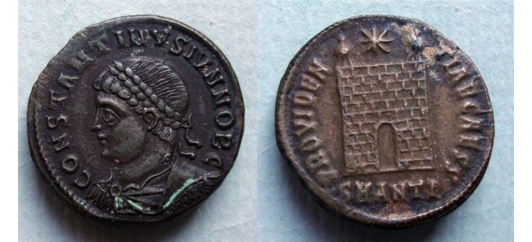 Constantine II -  Campgate Antioch R3 very rare (N2080)