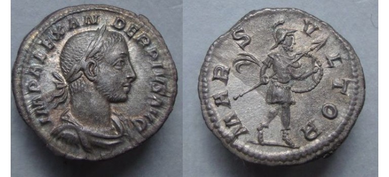 Severus Alexander denarius MARS EF (N2088)