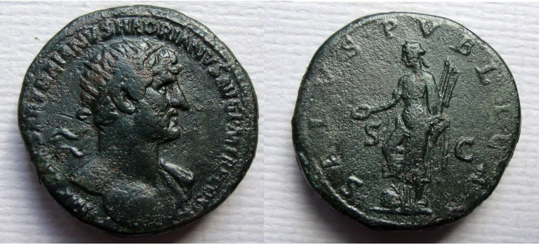 Hadrianus  - SALUS Dupondius (F2236)