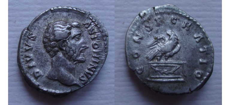 Antoninus Pius - DIVUS ANTONINUS adelaar PRACHTIG (D21116)