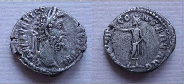 Commodus -  denarius  SERAPIDI CONSERV AVG zeldzaam! (D21117)