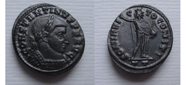 Constantijn de Grote - SOL Ticinum zeldzame variant  (D21126)