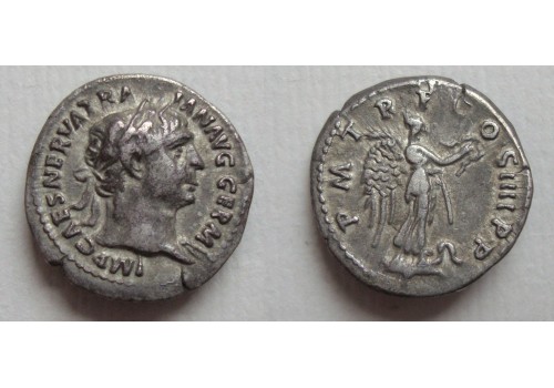 Trajanus- denarius Victoria  (D21132)