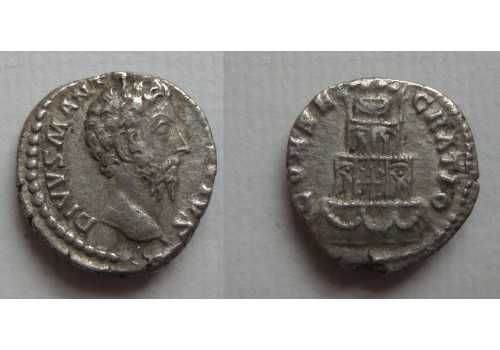 Marcus Aurelius - DIVUS brandstapel! SCHAARS (D21135)