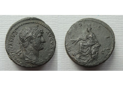 Hadrian - AS Tyche very rare R2! (JA22130)
