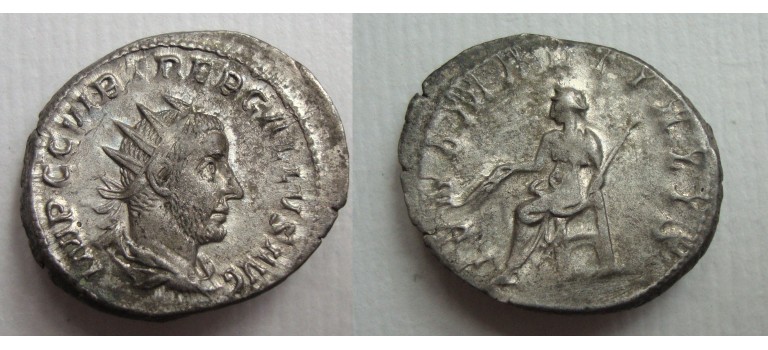 Trebonianus Gallus - Antoninianus Juno! (F21125)