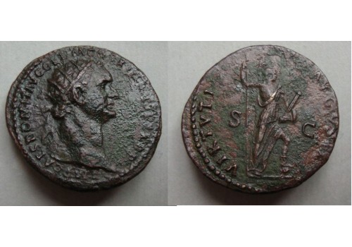 Domitianus- VIRTVTI AVGVSTI Dupondius  (N2006)