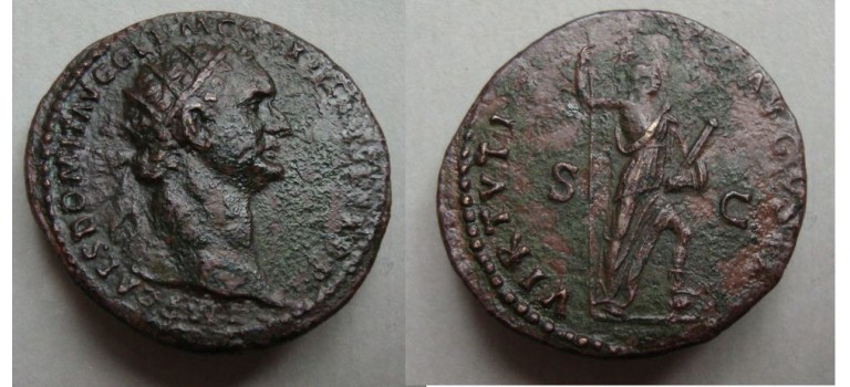 Domitianus- VIRTVTI AVGVSTI Dupondius  (N2006)