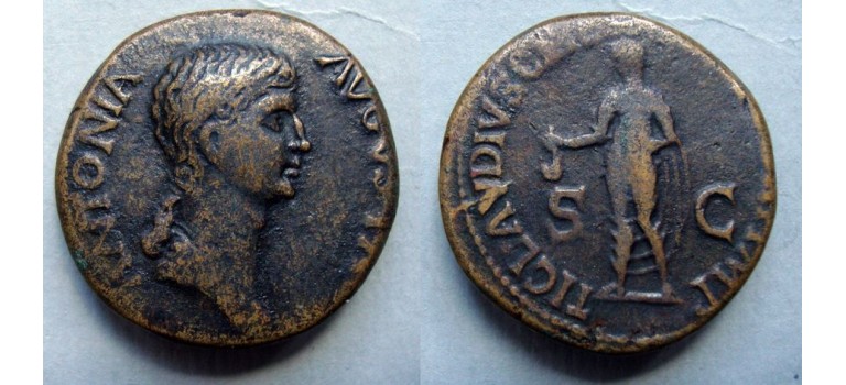 Antonia - mother of Claudius nice portrait!   (N2058)