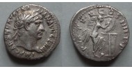 Trajanus- denarius Victoria schrijft op schild  (02007)