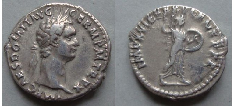 Domitianus- Minerva cos XV portretmunt! (o20123)