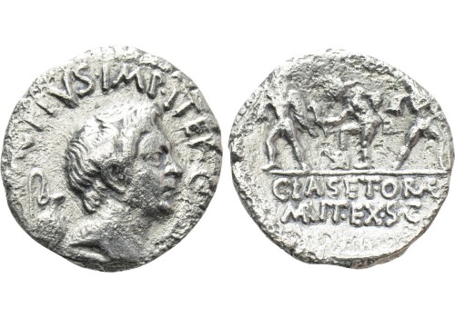 Sextus Pompeius - Mooie symbolische denarius (o2015)