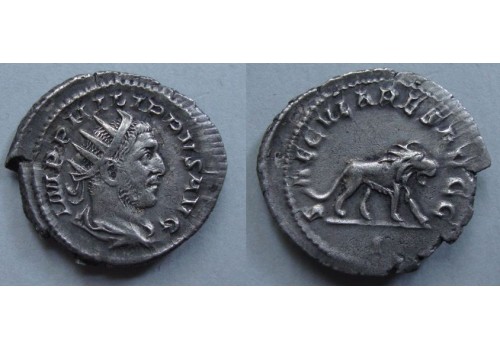 Philippus I - Antoninianus seculare spelen leeuw (o2059)