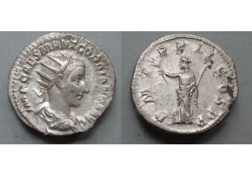 Gordianus III - antoninianus PAX schaarse munt (o2071)