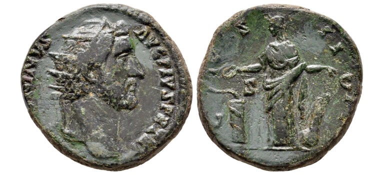 Antoninus Pius - Dupondius SALUS (o2090)
