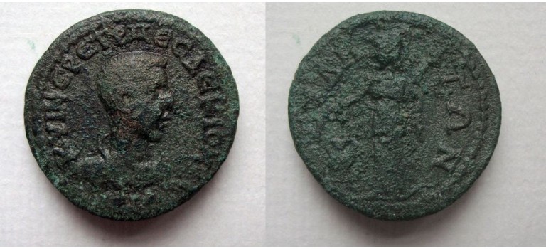 Herennius Etruscus  - Athena Side kiestafereel zeer zeldzaam! (D2110)
