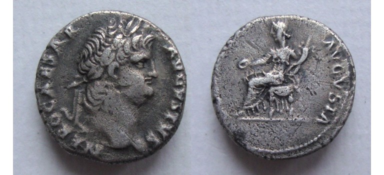 Nero - denarius CONCORDIA zeer zeldzaam! (D2120)