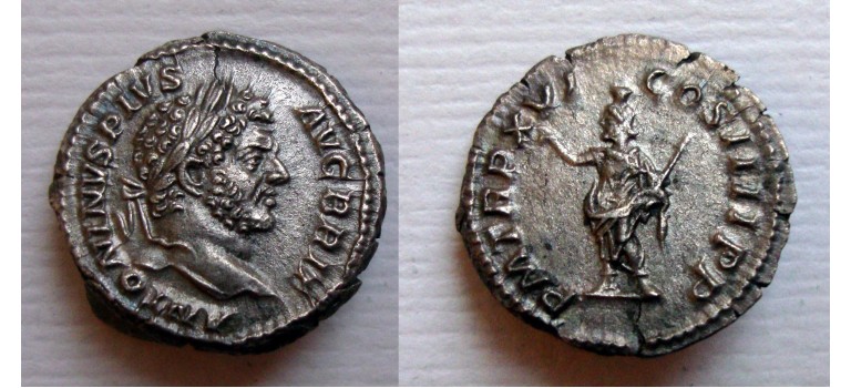 Caracalla -  SERAPIS prachtige kop van Caracalla (D2123)