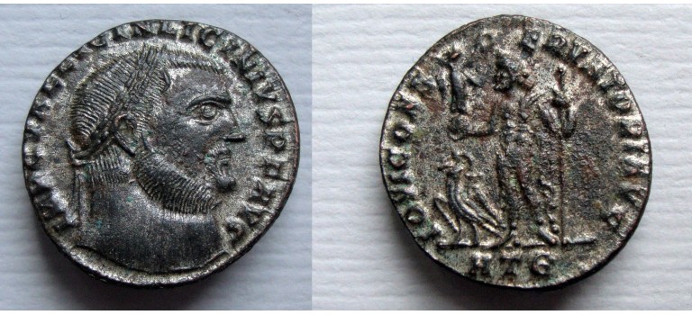 Licinius -  Jupiter Heraclea silvered near extremely fine (D2178)