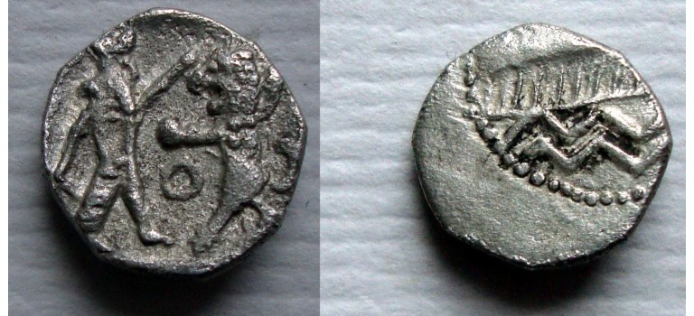 Koning Evagaros SIDON zeer zeldzame 1/16 sjekel (D2185)