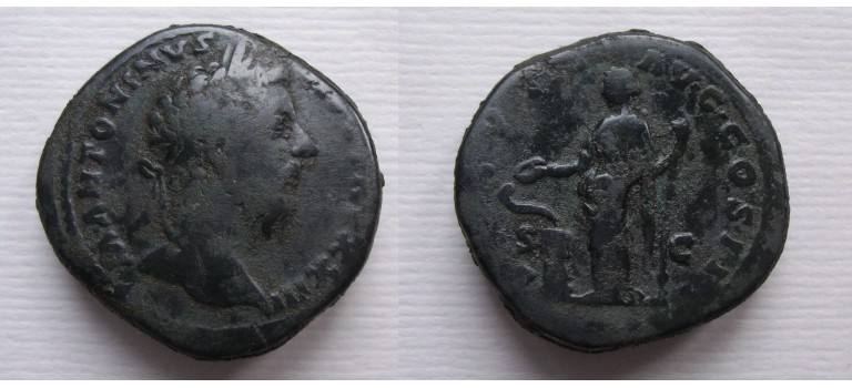 Marcus Aurelius- sestertius SALUS (D2135)