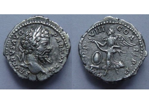 Septimius Severus - Victoria denarius (JUN2036)