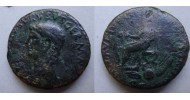 Nero Claudius Drusus - vader van Claudius ZELDZAME SESTERTIUS! (ME20117)