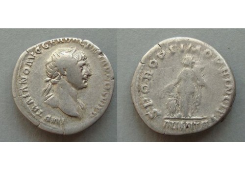 Trajanus - denarius ALIMENTA ITALIAE  (ME20122)