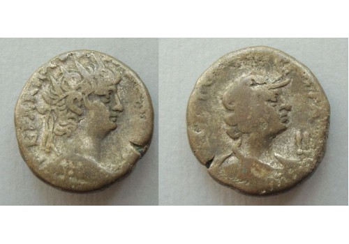 Nero - zilveren Tetradrachme met Alexandria! (ME20124)