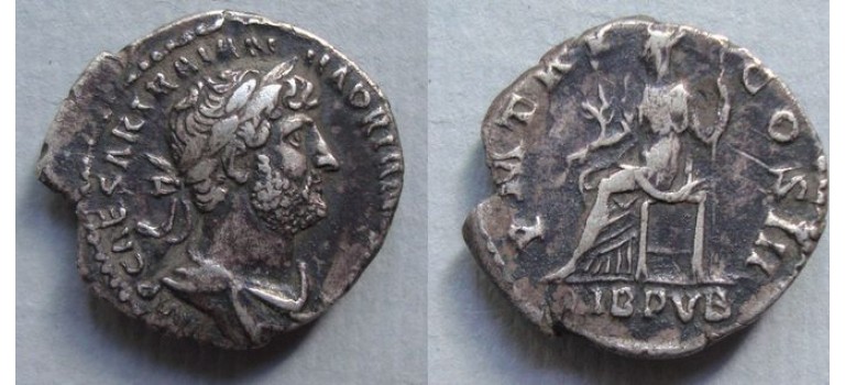 Hadrianus  - LIBERTAS denarius! (AU2092)