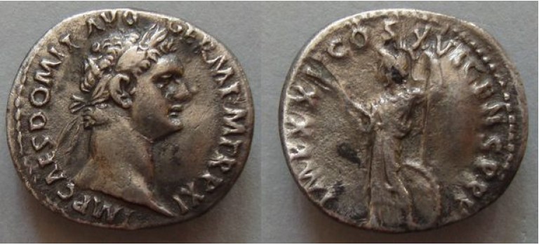 Domitianus- Minerva denarius (s2053)