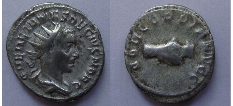 Herennius Etruscus  - CONCORDIA AVGG zeldzaam! (S2068)