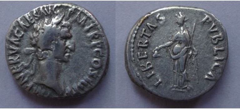 Nerva -denarius LIBERTAS! (S2074)