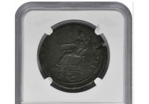 Trajanus- Sestertius pax in NGC-houder 35 mm! (S2080)