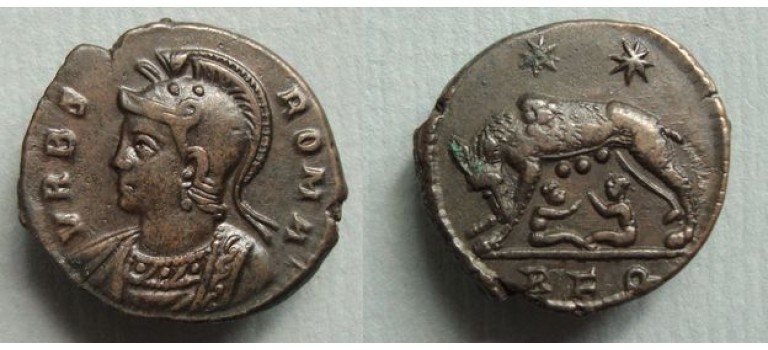 Constantinopolis - Remus en Romulus en Wolvin Heraclea zeldzaam! (JUL2024)