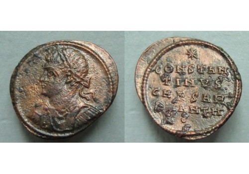Constantine II -  No legend obverse, very rare (JUN20114)