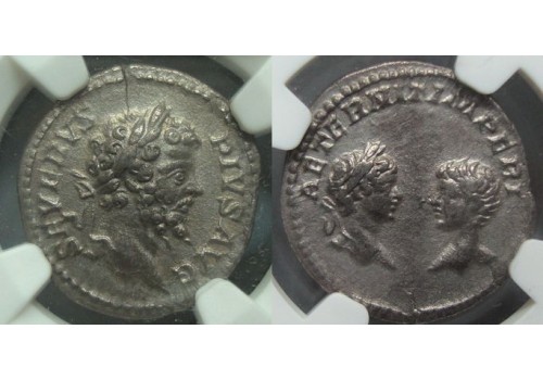 Septimius Severus - Caracalla and Geta very rare! (JUN20116)